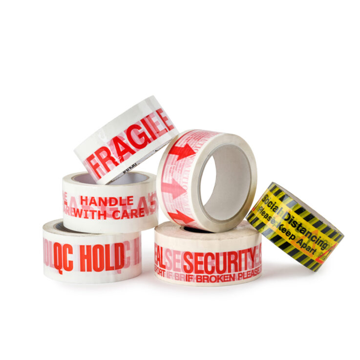 Pre printed packaging tape