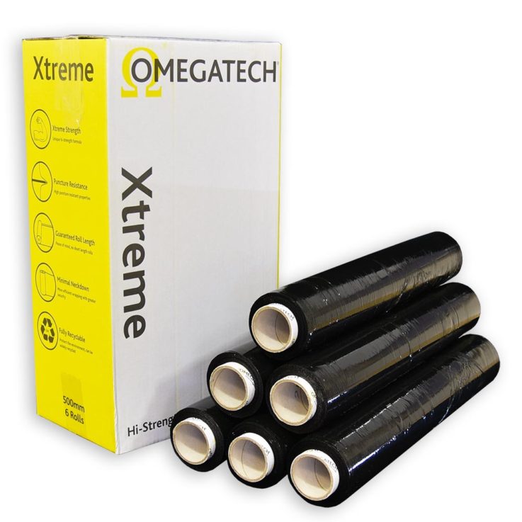 Xtreme 25 Identi-Film Coloured Pallet Wrap Black 500