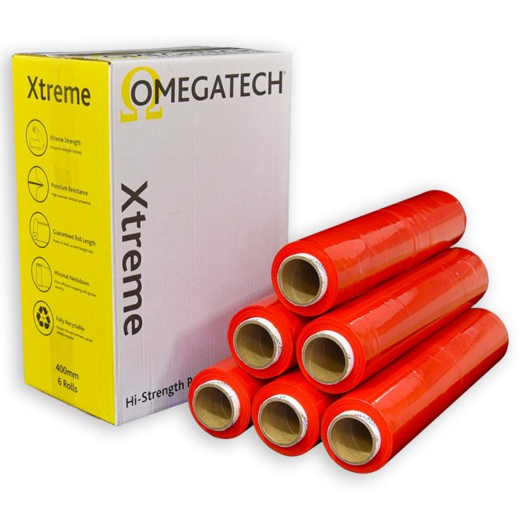 Xtreme 25 Identi-Film Coloured Pallet Wrap Red