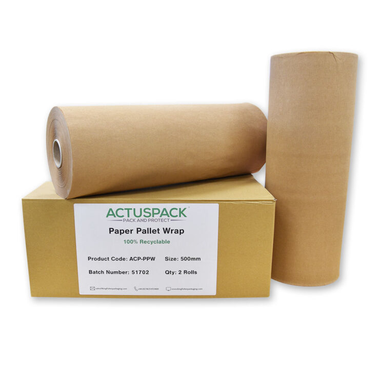 Actuspack 100% Recyclable Paper Pallet Wrap with box