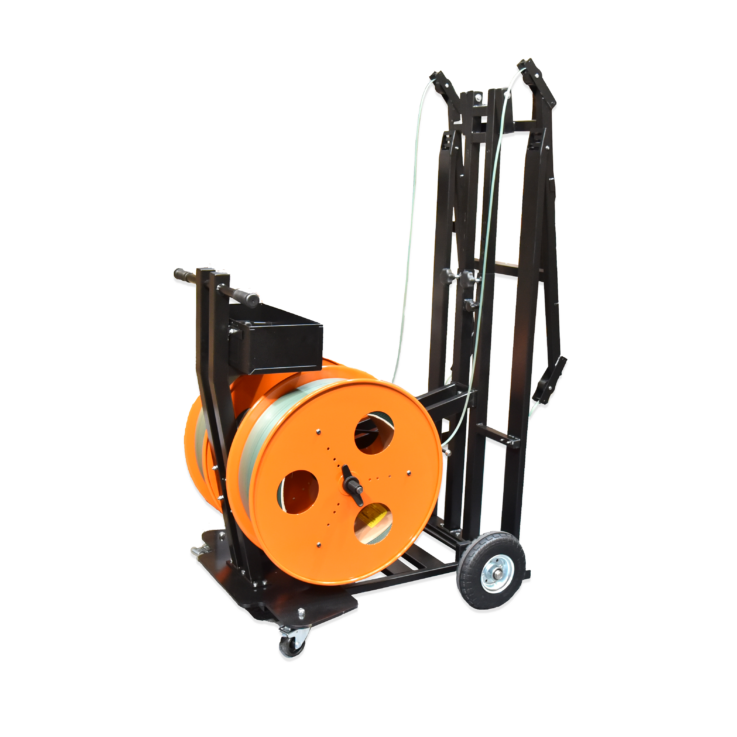 Double pallet strapping machine