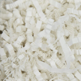 white z-cut shredded paper